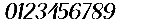 Natharie Expanded Slant Font OTHER CHARS