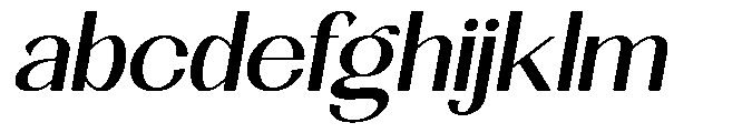 Natharie Expanded Slant FONT