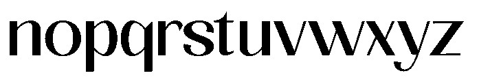 Natharie Expanded Font LOWERCASE