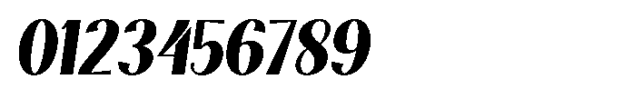 Natharie Extra Bold Condensed Slant Font OTHER CHARS