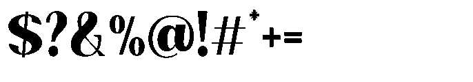 Natharie Extra Bold Condensed Font OTHER CHARS