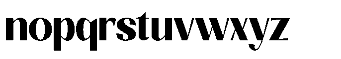 Natharie Extra Bold Condensed Font LOWERCASE