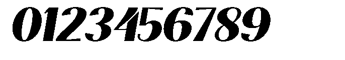 Natharie Extra Bold Exp Slant Font OTHER CHARS