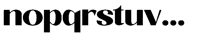 Natharie Extra Bold Expanded Font LOWERCASE