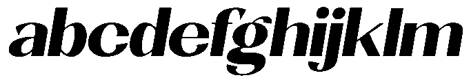 Natharie Extra Bold Sem Exp Slant FONT