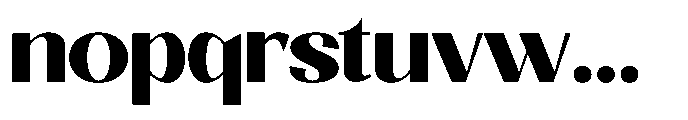 Natharie Extra Bold Sem Exp Font LOWERCASE