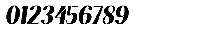 Natharie Extra Bold Semi Condensed Slant Font OTHER CHARS