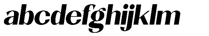 Natharie Extra Bold Semi Condensed Slant FONT
