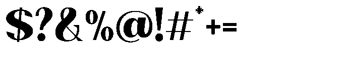 Natharie Extra Bold Semi Condensed Font OTHER CHARS