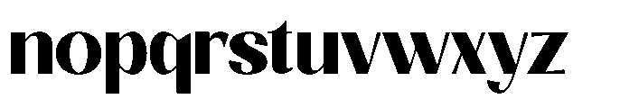 Natharie Extra Bold Semi Condensed Font LOWERCASE