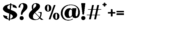 Natharie Extra Bold Font OTHER CHARS