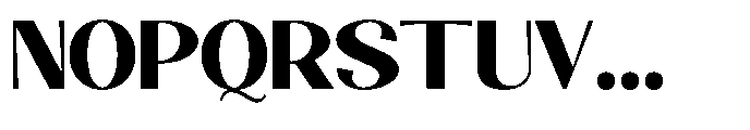 Natharie Extra Bold Font UPPERCASE