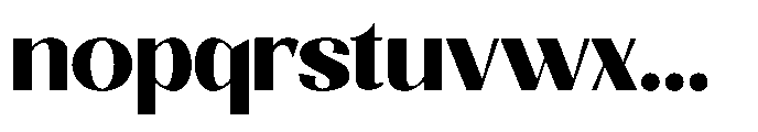 Natharie Extra Bold Font LOWERCASE