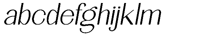 Natharie Extra Light Exp Slant FONT