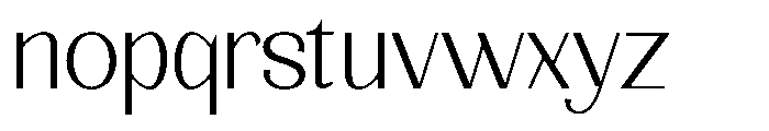 Natharie Extra Light Expanded Font LOWERCASE