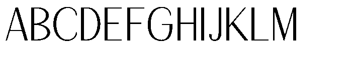 Natharie Extra Light Sem Exp Font UPPERCASE