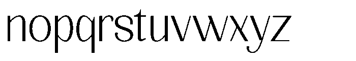 Natharie Extra Light Sem Exp Font LOWERCASE
