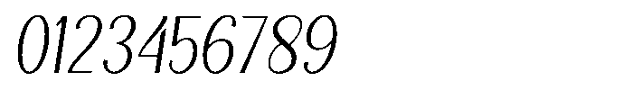 Natharie Extra Light Semi Condensed Slant Font OTHER CHARS