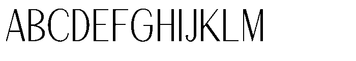 Natharie Extra Light Semi Condensed Font UPPERCASE