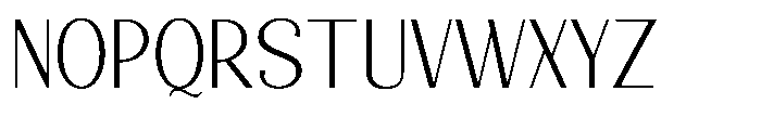 Natharie Extra Light Semi Condensed Font UPPERCASE