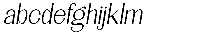 Natharie Extra Light Slant FONT