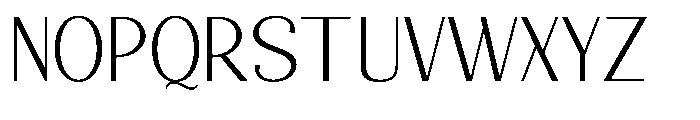 Natharie Extra Light Font UPPERCASE