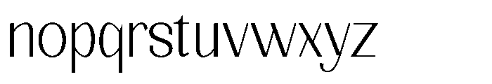 Natharie Extra Light Font LOWERCASE