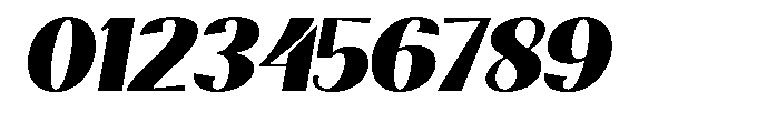 Natharie Heavy Expanded Slant Font OTHER CHARS
