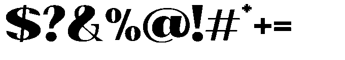 Natharie Heavy Expanded Font OTHER CHARS