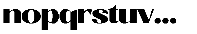 Natharie Heavy Expanded Font LOWERCASE