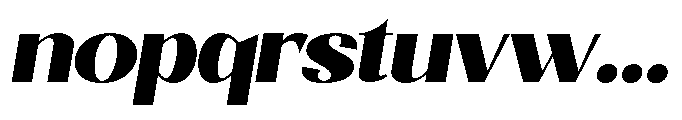 Natharie Heavy Sem Exp Slant Font LOWERCASE
