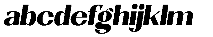Natharie Heavy Semi Condensed Slant FONT