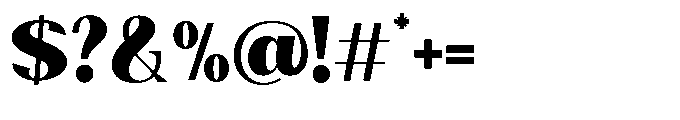 Natharie Heavy Semi Condensed Font OTHER CHARS