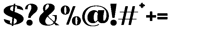 Natharie Heavy Semi Expanded Font OTHER CHARS