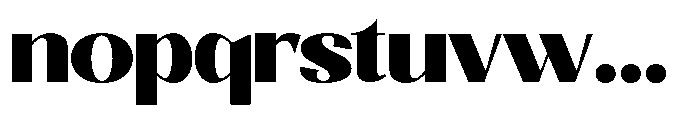 Natharie Heavy Semi Expanded Font LOWERCASE