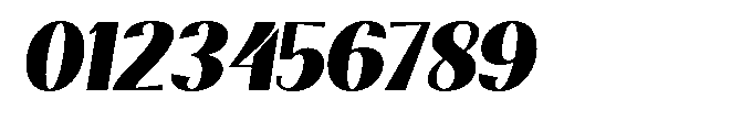 Natharie Heavy Slant Font OTHER CHARS
