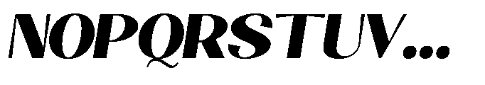 Natharie Heavy Slant Font UPPERCASE