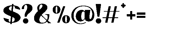 Natharie Heavy Font OTHER CHARS