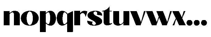 Natharie Heavy Font LOWERCASE