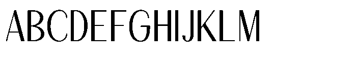 Natharie Light Condensed Font UPPERCASE