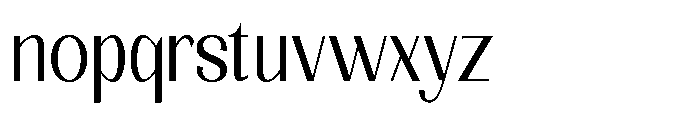 Natharie Light Condensed Font LOWERCASE