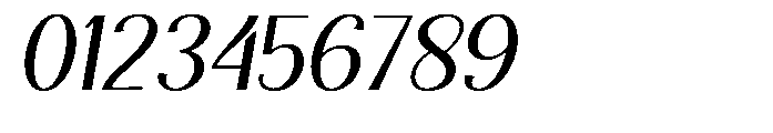 Natharie Light Expanded Slant Font OTHER CHARS
