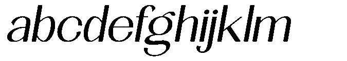 Natharie Light Expanded Slant FONT