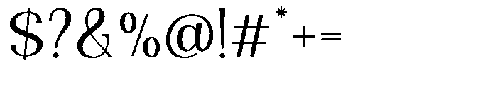 Natharie Light Font OTHER CHARS