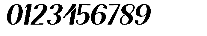 Natharie Medium Expanded Slant Font OTHER CHARS