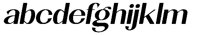Natharie Medium Expanded Slant FONT