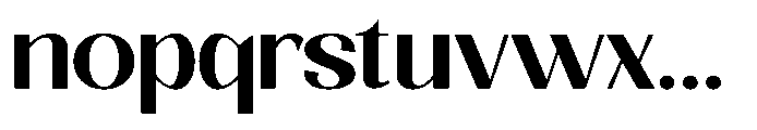 Natharie Medium Expanded Font LOWERCASE
