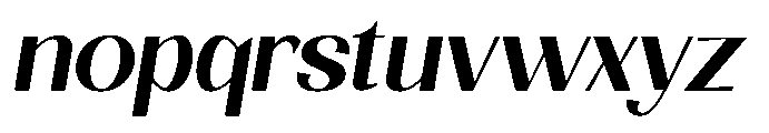 Natharie Medium Sem Exp Slant Font LOWERCASE