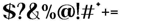 Natharie Medium Font OTHER CHARS