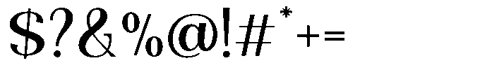 Natharie Regular Font OTHER CHARS